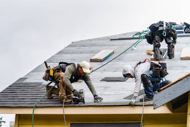 Professional Gutter Installation technician working in Lomita, CA